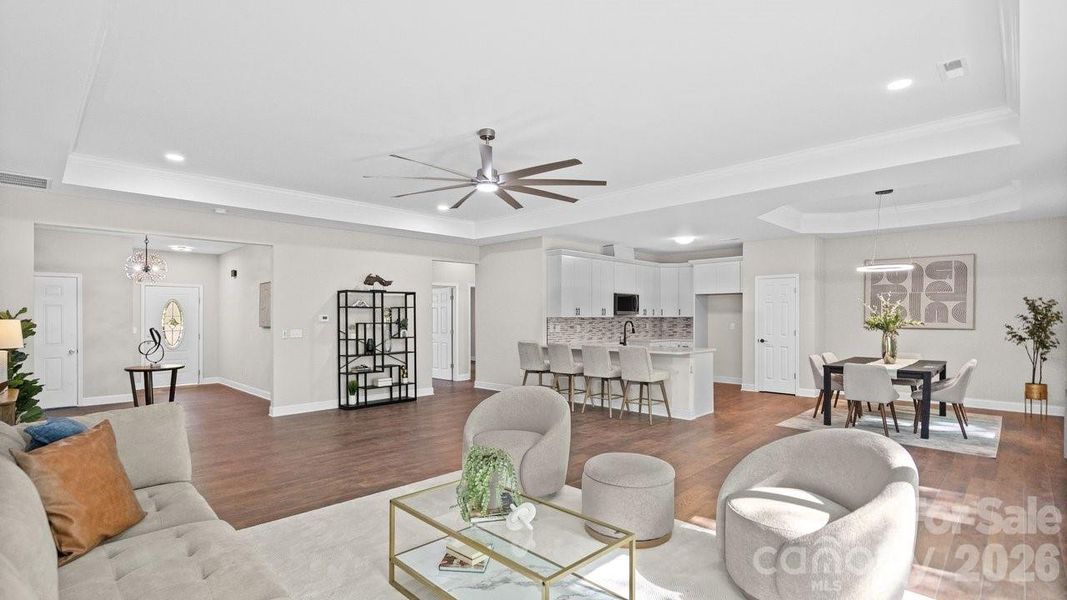 Furnished interior view inside a new home in , Dallas (Image 6).