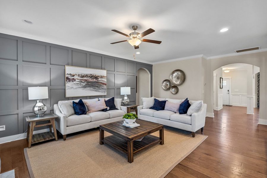 Representative furnished interior of a home built from the Victor - Vanguard Collection by Mungo Homes in Parris Meadows, Chesnee (Image 4).
