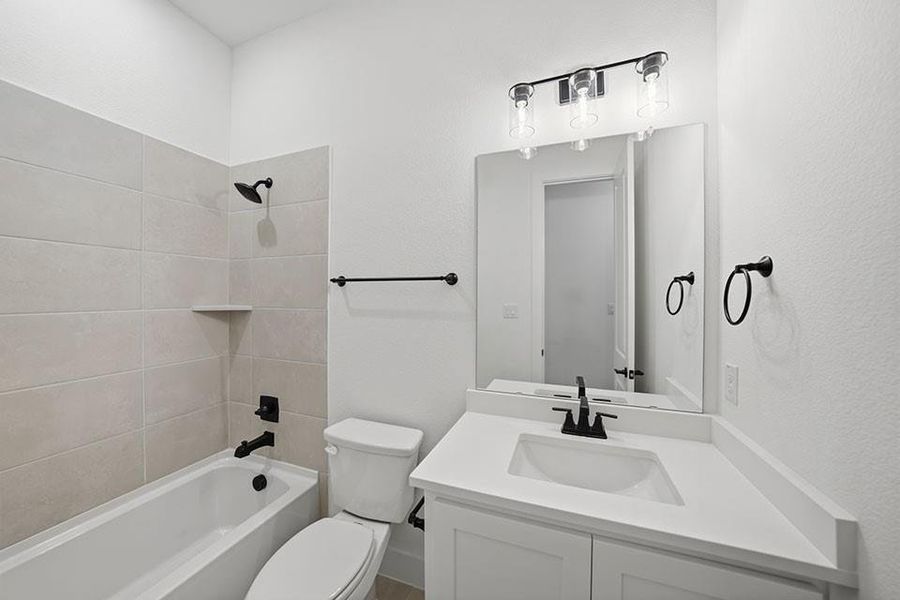 Furnished interior view inside a new home in Brookhollow West, Prosper (Image 10).