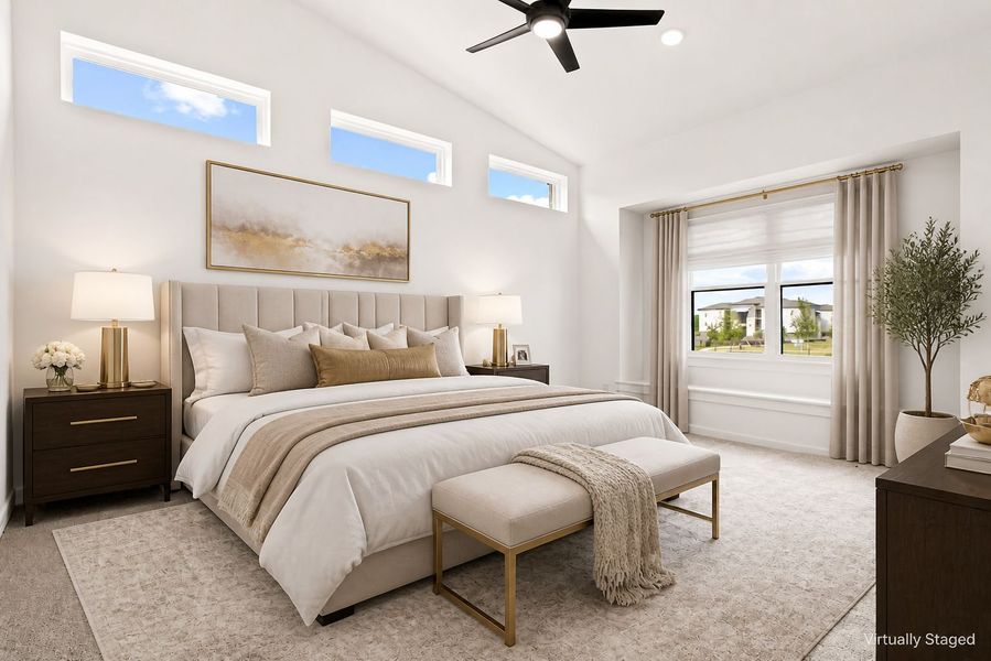 Furnished interior view inside a new home in Willow Grove Single-Family Homes, Melissa (Image 13). Furnished interior view inside a new home in Willow Grove Single-Family Homes, Melissa (Image 13).