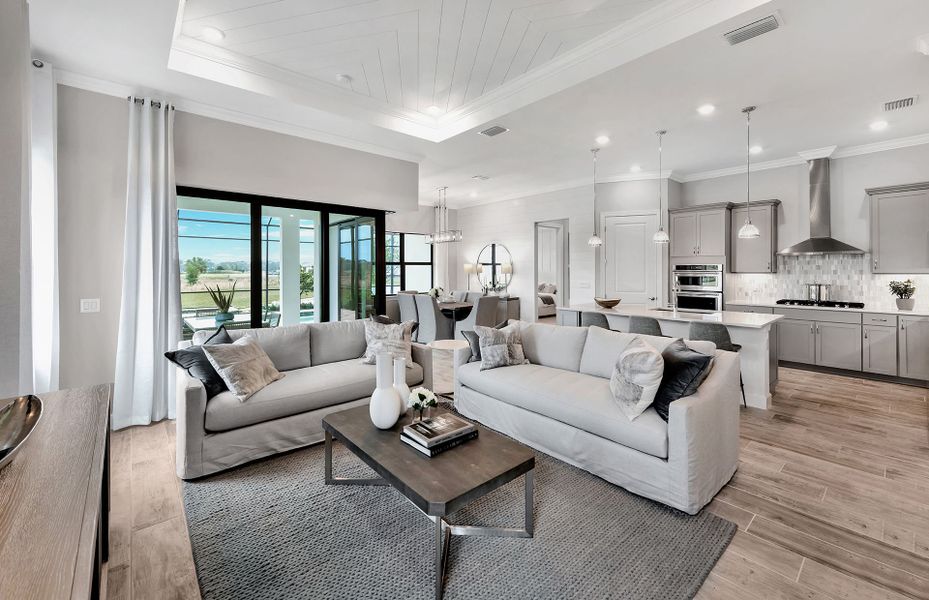 Representative furnished interior of a home built from the Mystique by DiVosta in Talon Preserve on Palmer Ranch, Nokomis (Image 8).