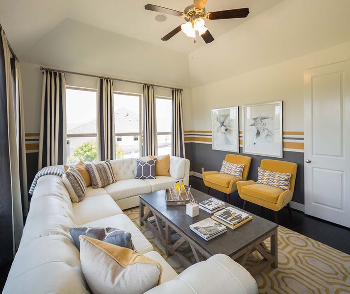 Representative Family Room - some options shown