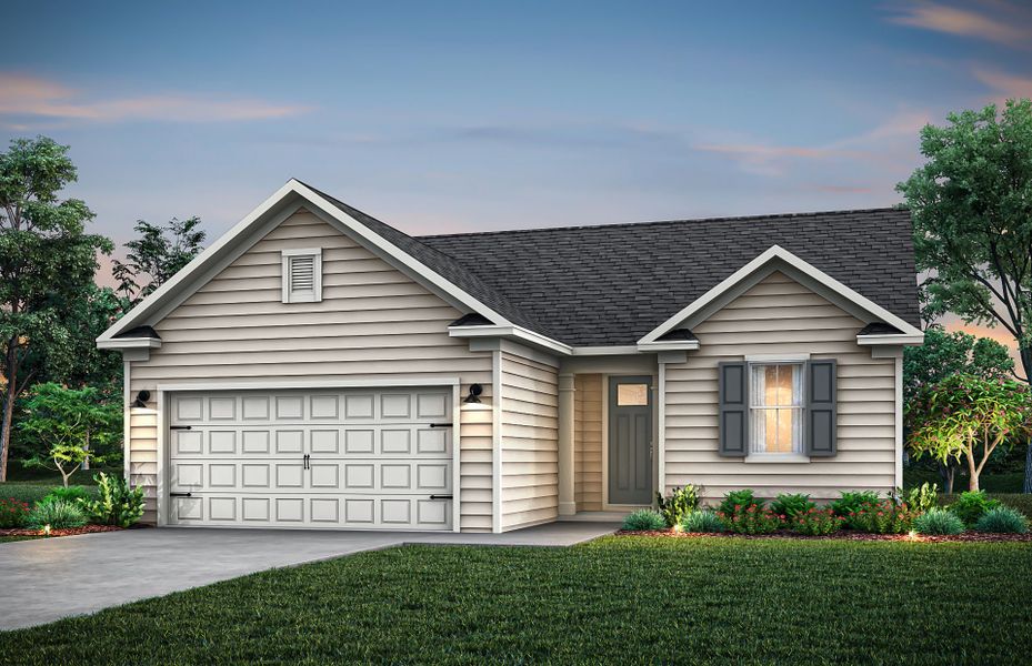 Front exterior of a new home in Harrington, Greenville, SC, highlighting curb appeal (Image 21). Front exterior of a new home in Harrington, Greenville, SC, highlighting curb appeal (Image 21).