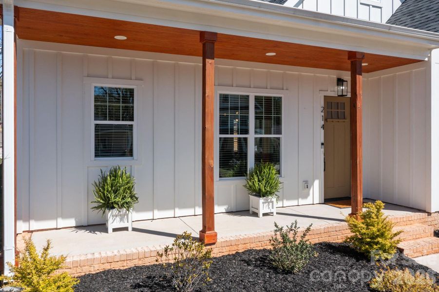 Exterior details and patio area of a home in , Belmont (Image 3).