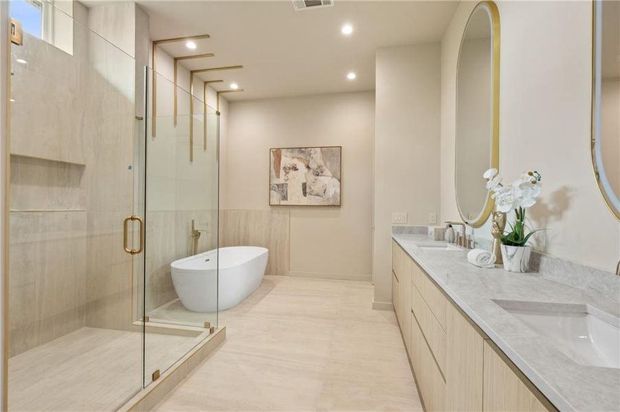 Furnished interior view inside a new home in , Sandy Springs (Image 51). Furnished interior view inside a new home in , Sandy Springs (Image 51).