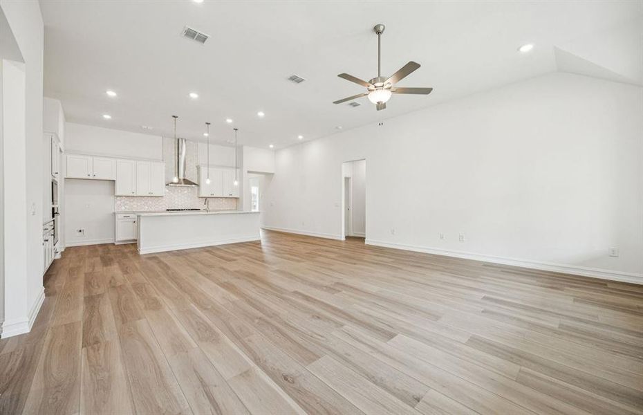 *Floorplan representation, not actual home - Gathering room with view of main living areas *Floorplan representation, not actual home - Gathering room with view of main living areas