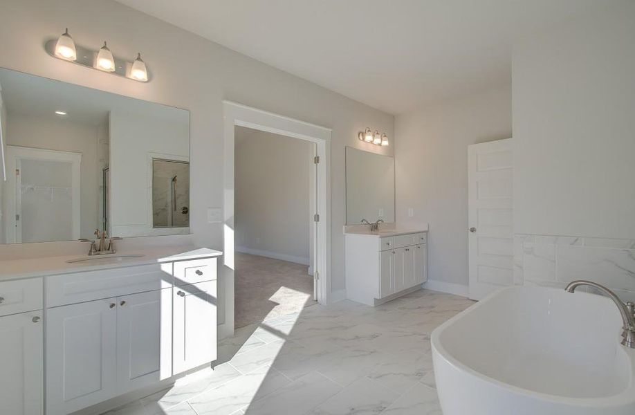 Furnished interior view inside a new home in Saddleridge, Senoia (Image 8). Furnished interior view inside a new home in Saddleridge, Senoia (Image 8).