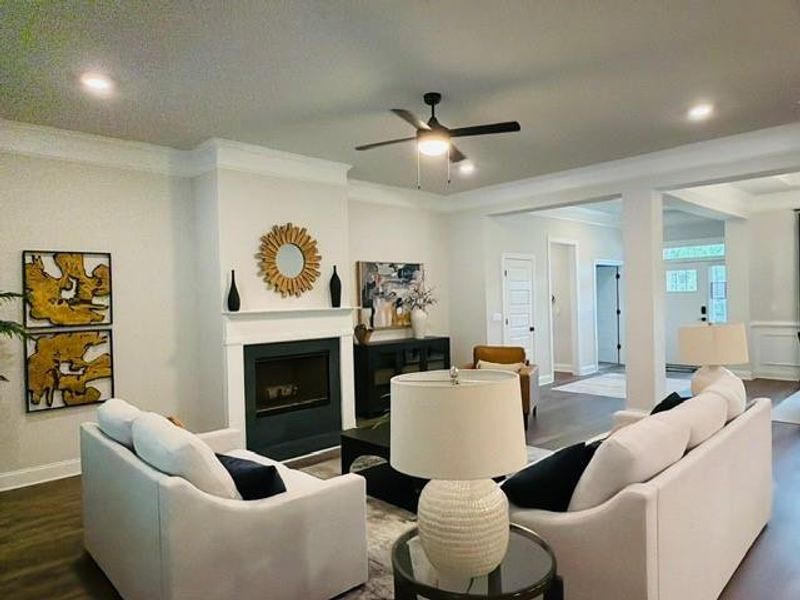 Furnished interior view inside a new home in Tuscany Hills, Douglasville (Image 11).