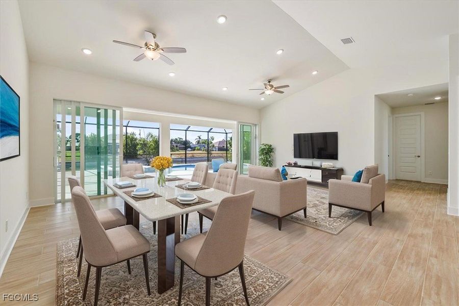 Furnished interior view inside a new home in Cape Coral, Cape Coral (Image 5).