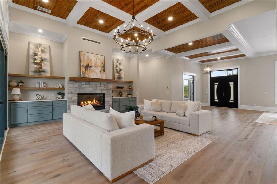 Furnished interior view inside a new home in , Canton (Image 7).