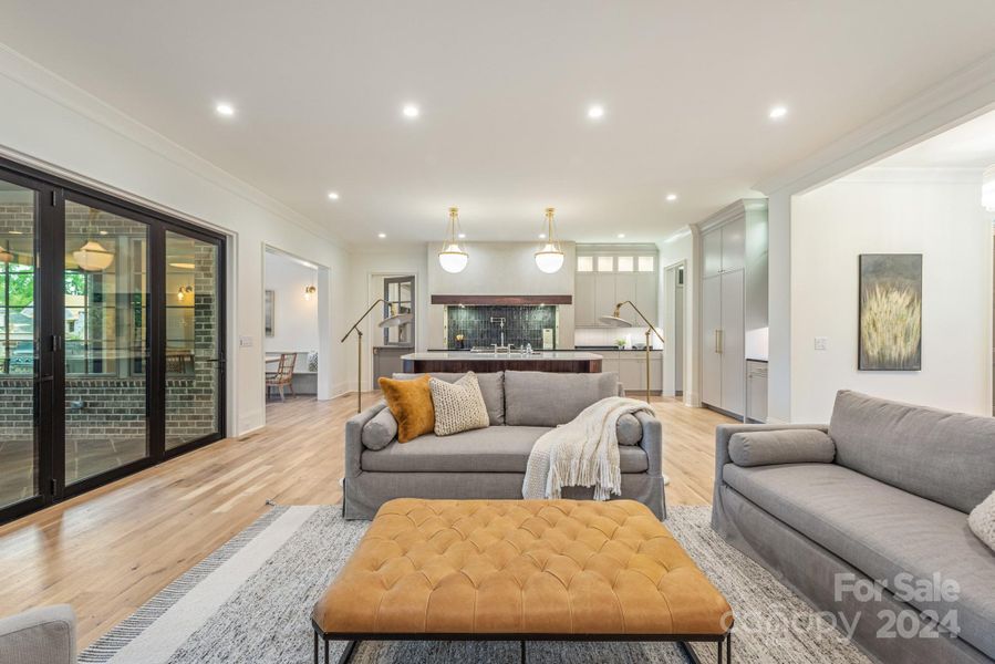 Beautiful white oak floors throughout the home.