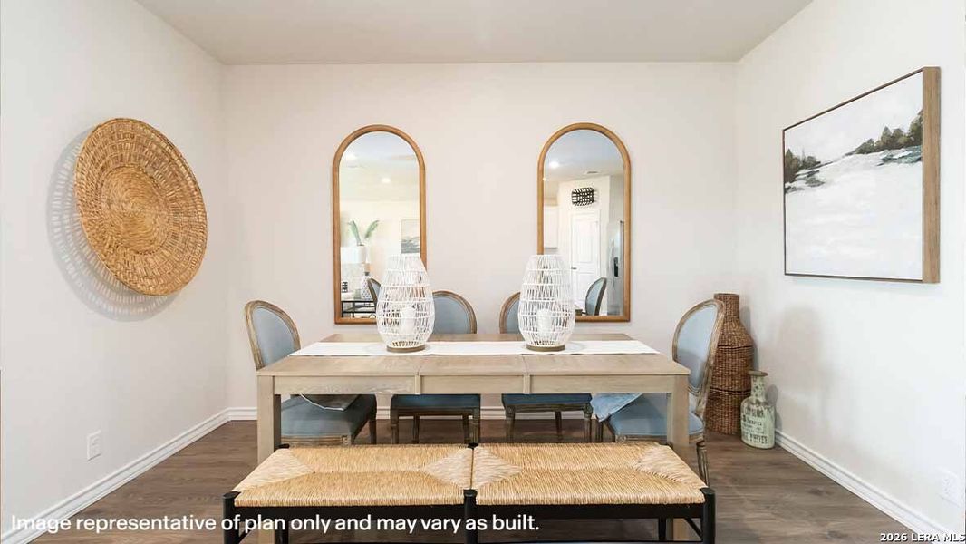 Furnished interior view inside a new home in The Birch at Spencer Ranch, Boerne (Image 15).