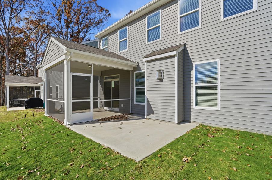 Exterior details and patio area of a home in Grier Meadows, Charlotte (Image 35).