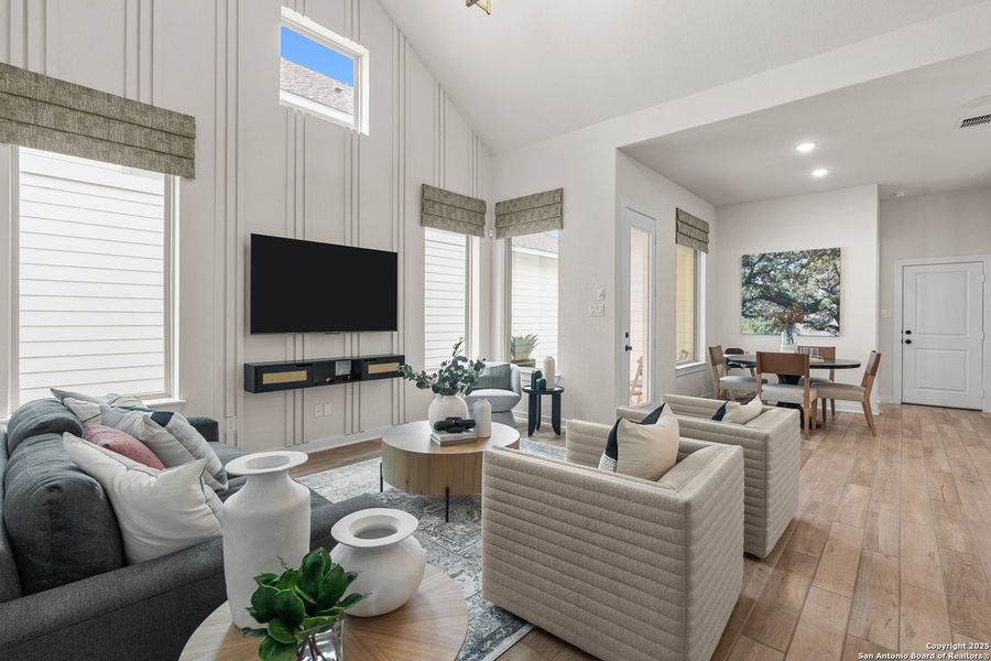 Furnished interior view inside a new home in The Crossvine – Garden Homes, Schertz (Image 18).