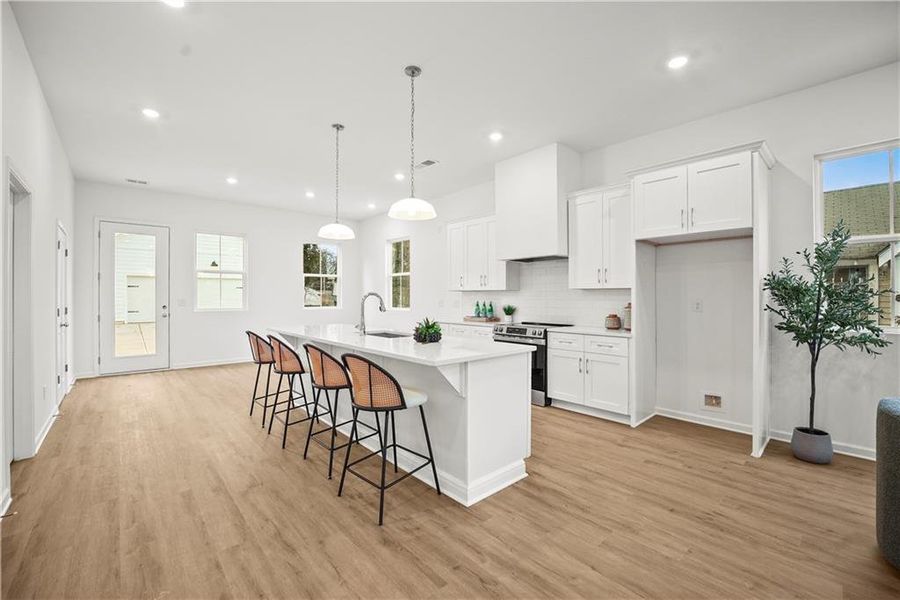 Furnished interior view inside a new home in , Atlanta (Image 10).