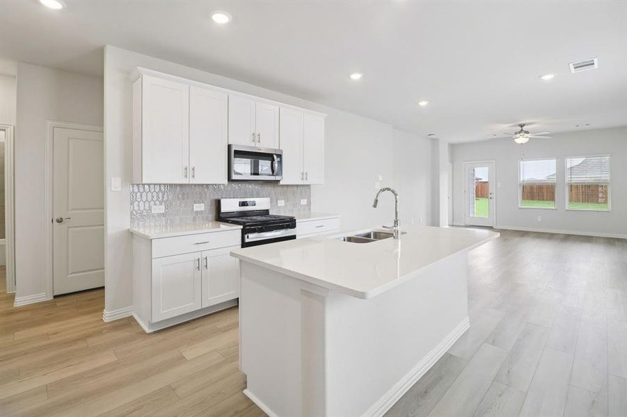 Furnished interior view inside a new home in Lakehaven - Spring Series, Farmersville (Image 9). Furnished interior view inside a new home in Lakehaven - Spring Series, Farmersville (Image 9).
