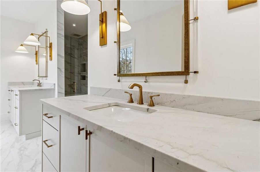 Furnished interior view inside a new home in , Suwanee (Image 62).