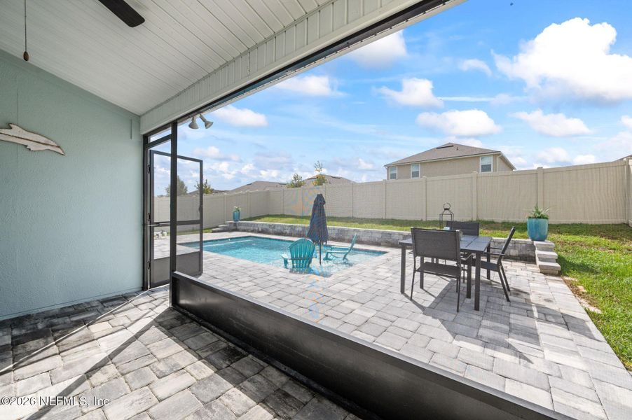 Exterior details and patio area of a home in Dorado at Entrada, St. Augustine (Image 28).