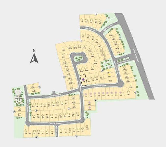 Newport Grove Site Map