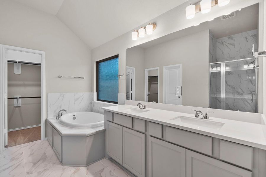 Furnished interior view inside a new home in The Highlands, Porter (Image 13).