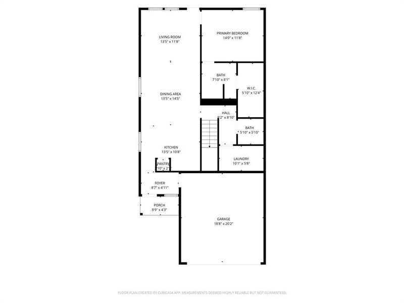 2D floor plan layout of this home in Creekview, Pilot Point, TX (Image 4).
