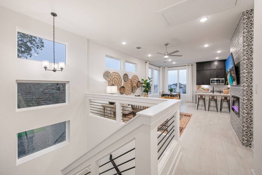 Furnished interior view inside a new home in Santa Rita Ranch, Liberty Hill (Image 10).