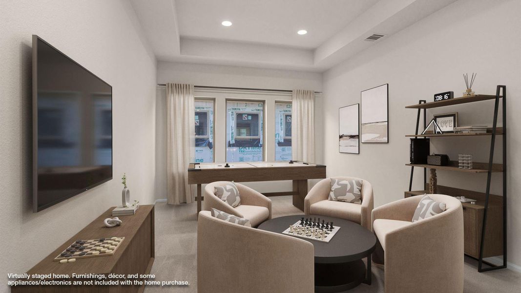 Furnished interior view inside a new home in Candela 40', Richmond (Image 3). Furnished interior view inside a new home in Candela 40', Richmond (Image 3).