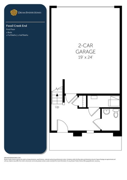 2D floor plan layout of this home in Waterfield - Townhomes, Fort Collins, CO (Image 5). 2D floor plan layout of this home in Waterfield - Townhomes, Fort Collins, CO (Image 5).