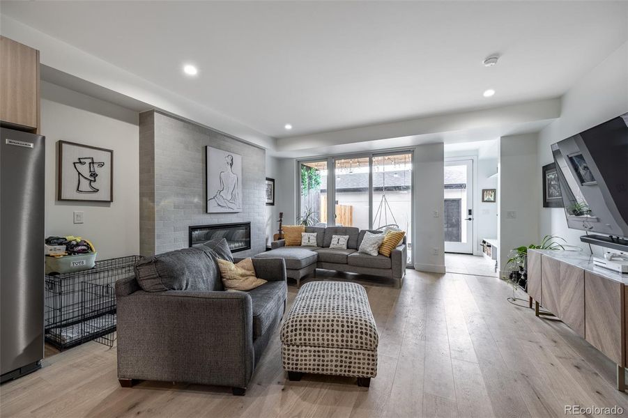 Living room with fireplace Living room with fireplace