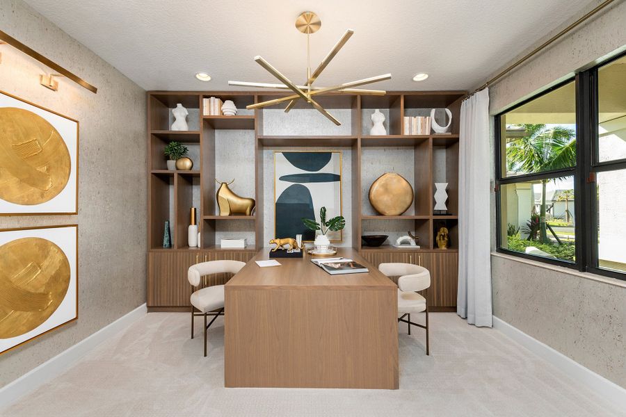 Representative furnished interior of a home built from the Monacello II by GL Homes in Valencia Vista at Riverland, Port St. Lucie (Image 8).