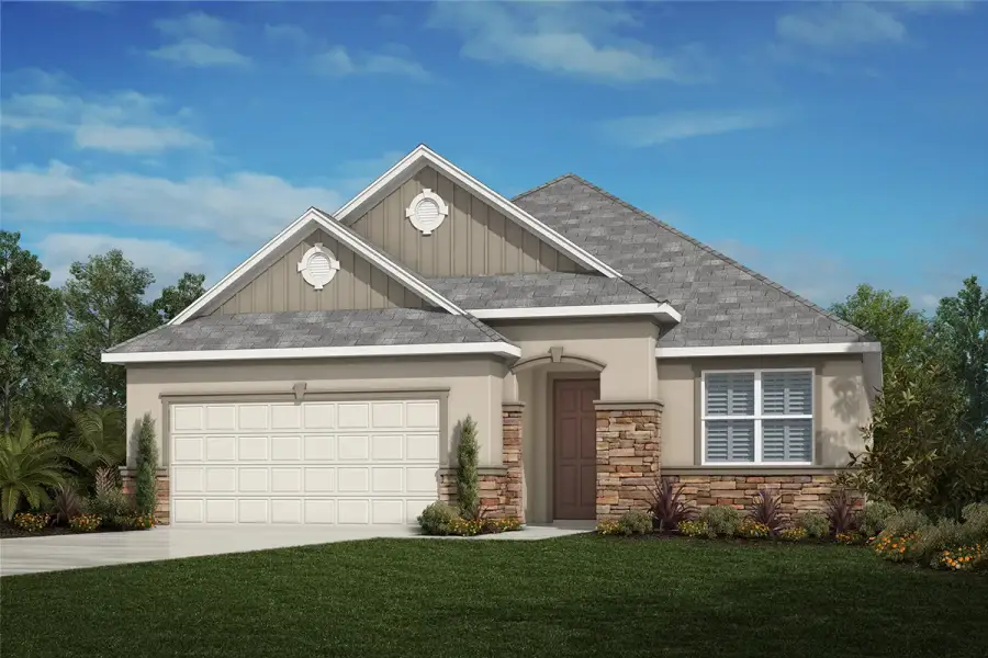 Exterior H with optional stone Exterior H with optional stone