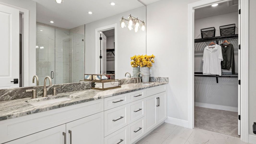 Owner's Bath - Model shown is from sister community