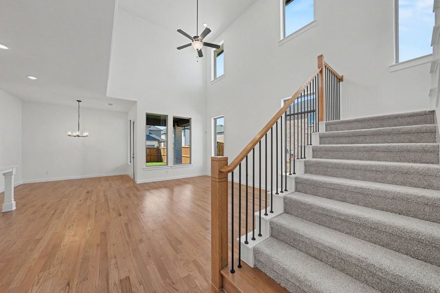 Spacious, unfurnished interior of a new home in Light Farms Brenham - 40' Lots, Celina (Image 17).