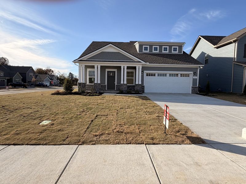 Front exterior of a new home in Salem Landing, Rockvale, TN, highlighting curb appeal (Image 2).