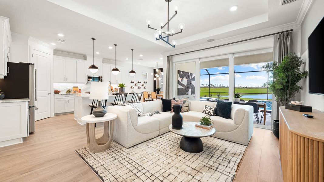 Representative furnished interior of a home built from the Monte by Taylor Morrison in Skye Ranch Community Group Page, Sarasota (Image 6).