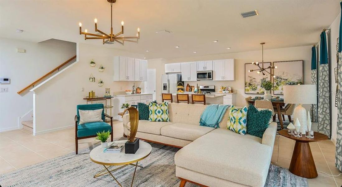 Furnished interior view inside a new home in Coasterra Community Group Page, Palmetto (Image 8).