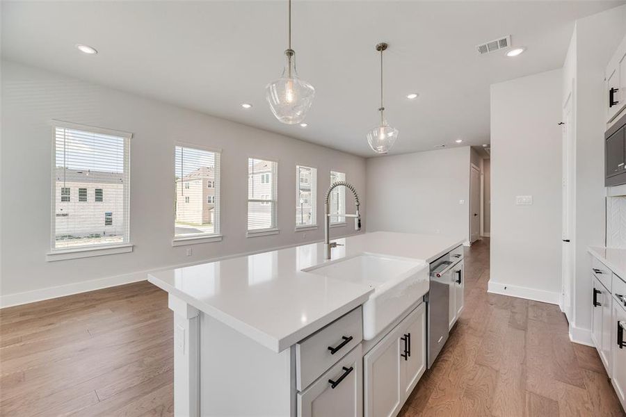 Furnished interior view inside a new home in Collin Creek, Plano (Image 3). Furnished interior view inside a new home in Collin Creek, Plano (Image 3).