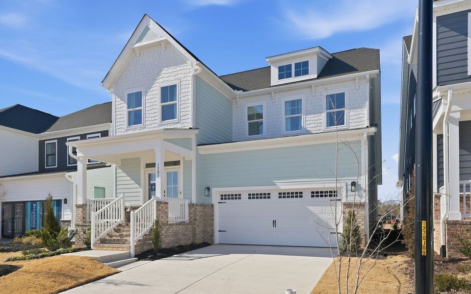 Representative exterior photo of a completed home built from the Declan by Brookfield Residential in Wendell Falls, Wendell, NC (Image 19).