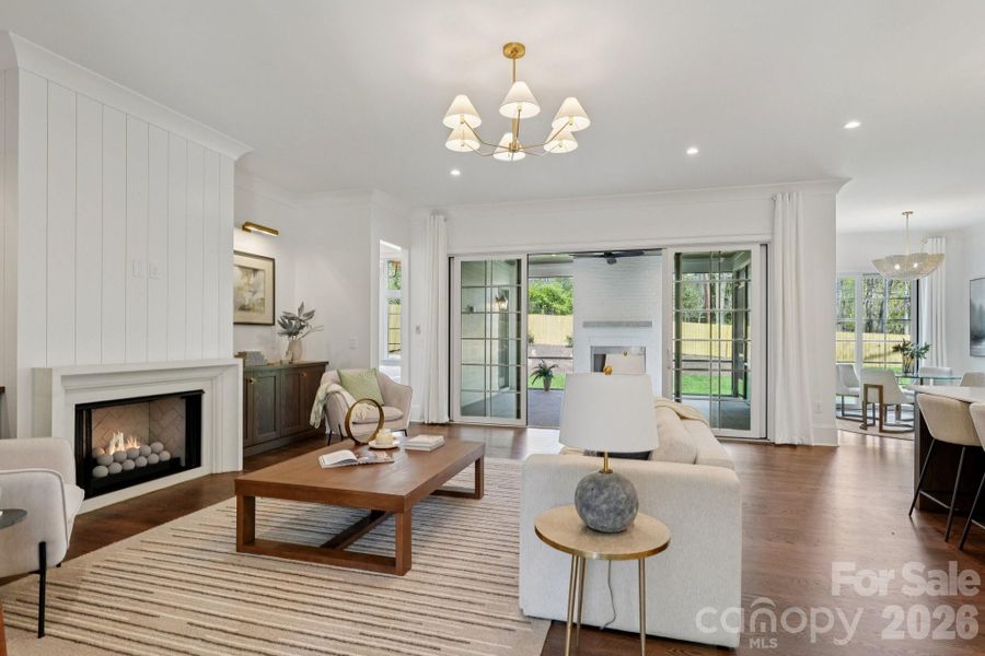 Furnished interior view inside a new home in , Charlotte (Image 7). Furnished interior view inside a new home in , Charlotte (Image 7).