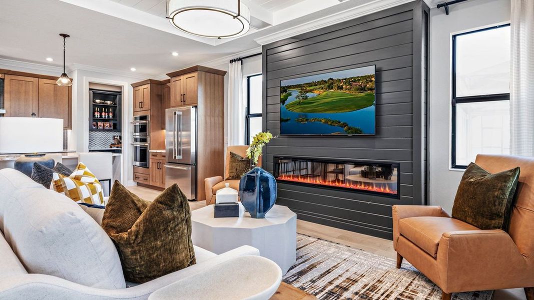 Great Room - Model shown is from sister community