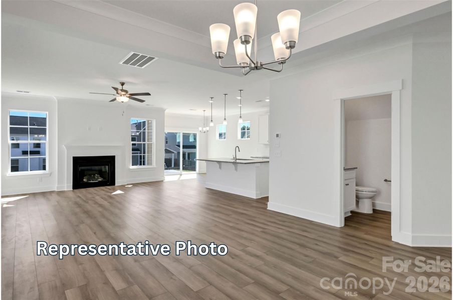 Spacious, unfurnished interior of a new home in Caldwell Forest, Charlotte (Image 15).