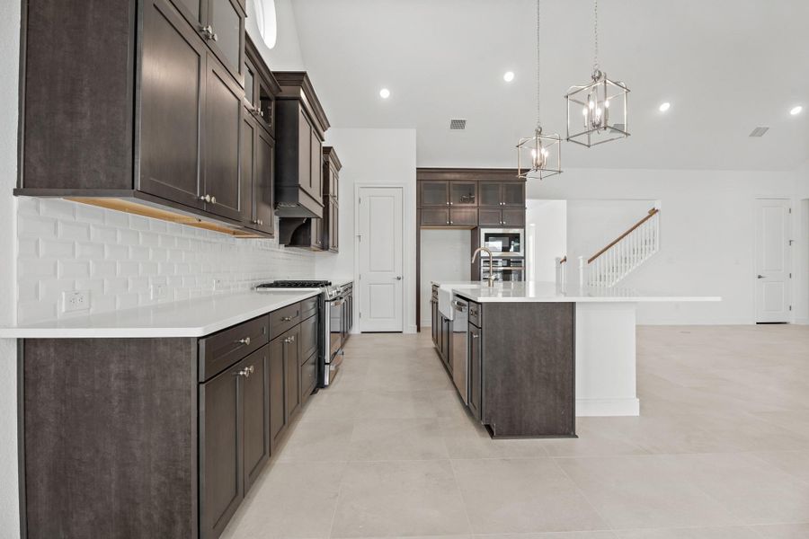 Furnished interior view inside a new home in Westland Ranch - 70' Homesites, League City (Image 10).