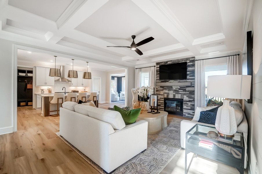Representative furnished interior of a home built from the Lexington II by Caruso Homes in Rolling Meadows, Mooresville (Image 7).