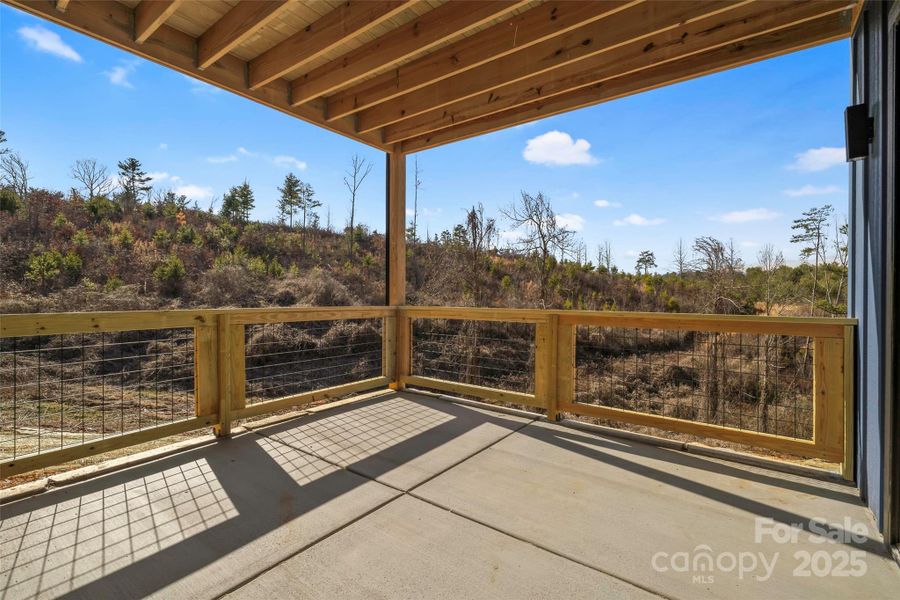 Basement Level Covered Deck