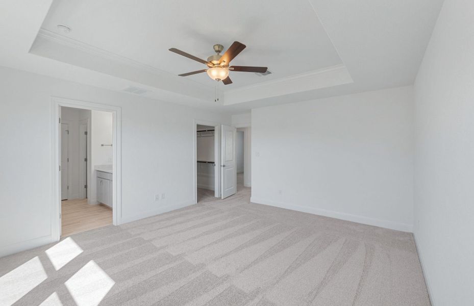 Spacious, unfurnished interior of a new home in Saddleback at Santa Rita Ranch, Liberty Hill (Image 37). Spacious, unfurnished interior of a new home in Saddleback at Santa Rita Ranch, Liberty Hill (Image 37).