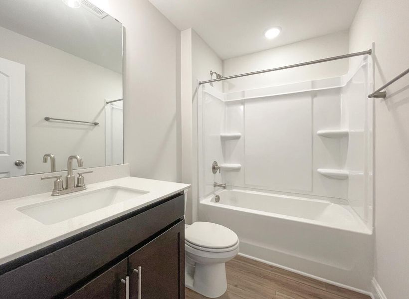 Furnished interior view inside a new home in Founders Club, Moore (Image 7).