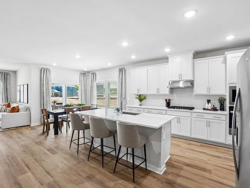 Furnished interior view inside a new home in Oak Manor - Signature Series, Garner (Image 4). Furnished interior view inside a new home in Oak Manor - Signature Series, Garner (Image 4).
