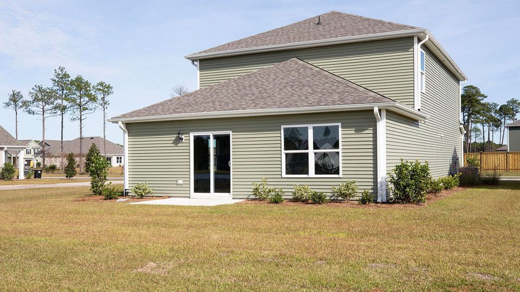 Exterior details and patio area of a home in Halls Landing, Bolivia (Image 2).