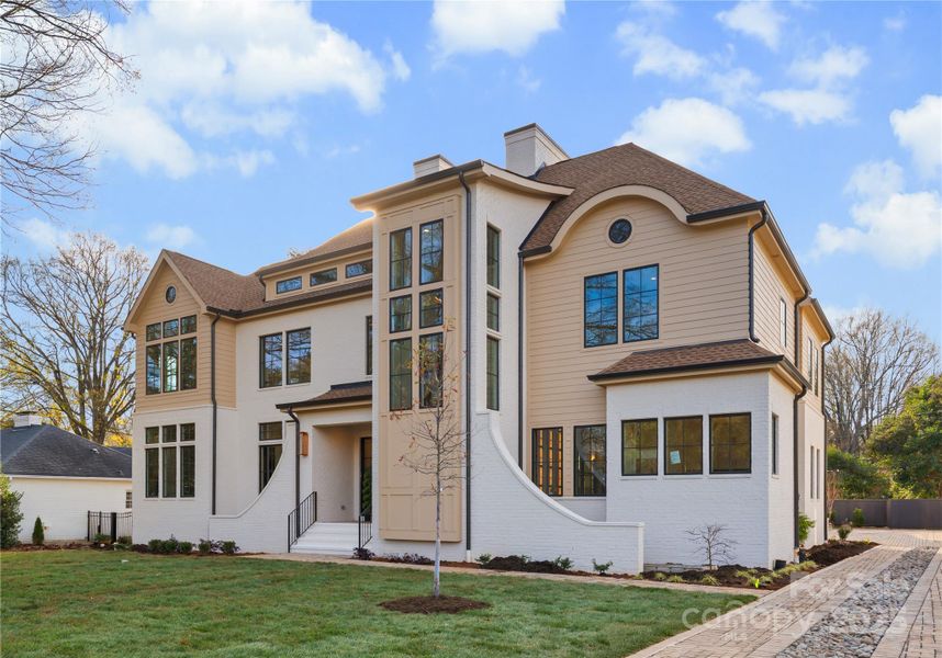 Front exterior of a new home in , Charlotte, NC, highlighting curb appeal (Image 1). Front exterior of a new home in , Charlotte, NC, highlighting curb appeal (Image 1).