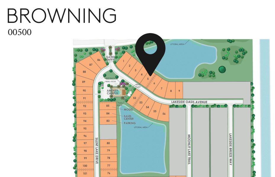 Location of this home within Whispering Lakes Location of this home within Whispering Lakes